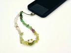 Lucky Cat Phone Strap: Aventurine Gemstone Beaded Wristlet