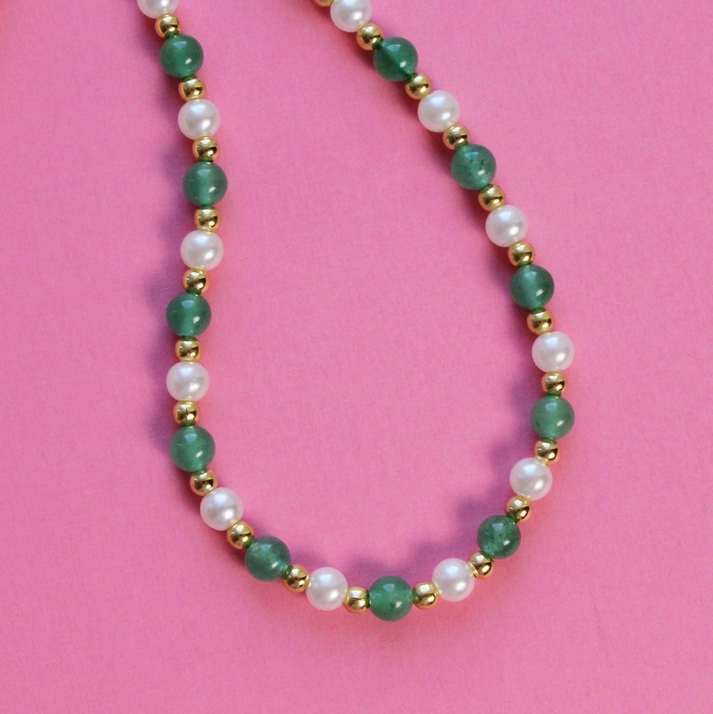 Green Phone Strap - Pearl Phone Strap Bead Phone Strap Crystal Phone Strap Cute Custom Phone Charm Strap Green Wrist Strap Aventurine Charm