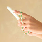 Green Phone Strap - Pearl Phone Strap Bead Phone Strap Crystal Phone Strap Cute Custom Phone Charm Strap Green Wrist Strap Aventurine Charm