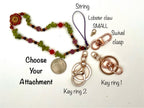 Peridot Phone Chain, August Zodiac Gemstone Strap, Healing Crystal Phone Bracelet, Bead Key Charm, Floral Phone Wristlet, Phone Case String