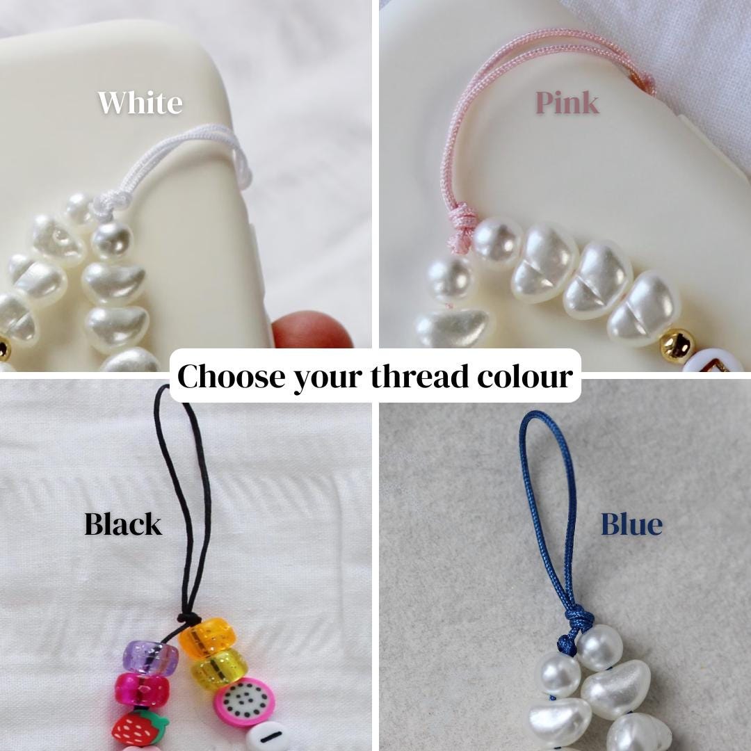 Green Phone Strap - Pearl Phone Strap Bead Phone Strap Crystal Phone Strap Cute Custom Phone Charm Strap Green Wrist Strap Aventurine Charm